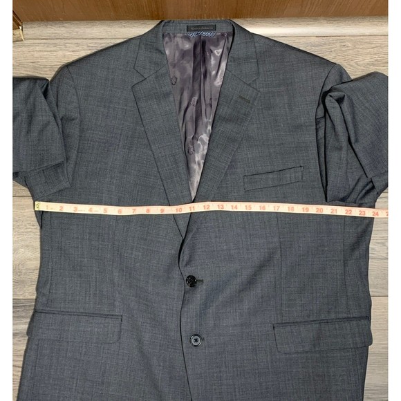 Lauren Ralph Lauren Wool Blend Button Front Men's 46S Grey Blazer - Picture 9 of 11